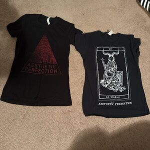 Aesthetic Perfection, black women’s medium T-shirts.